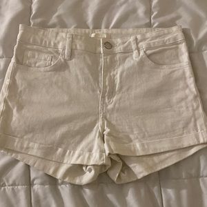 White H&M shorts
